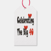 De grote 40 vieren cadeaulabel (Voorkant)