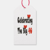 De grote 40 vieren cadeaulabel (Achterkant)