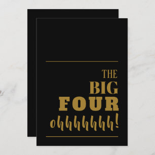 De grote 40 zwarte gouddag kaart
