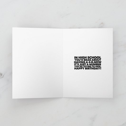 De grote 4-0 Kaart (Binnen)