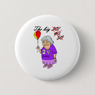 De grote 50 ronde button 5,7 cm