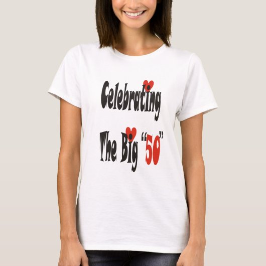 De Grote 50 vieren T-shirt (Voorkant)