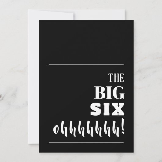 De GROTE 60e verjaardag van de Uitnodigingen van d (Voorkant)