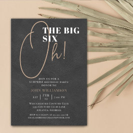 De grote 60e verrassing zwarte leder op zaterdag kaart