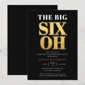 De Grote 60ste Verrassingsverjaardag Zwart Goud El Kaart (Voorkant / Achterkant)