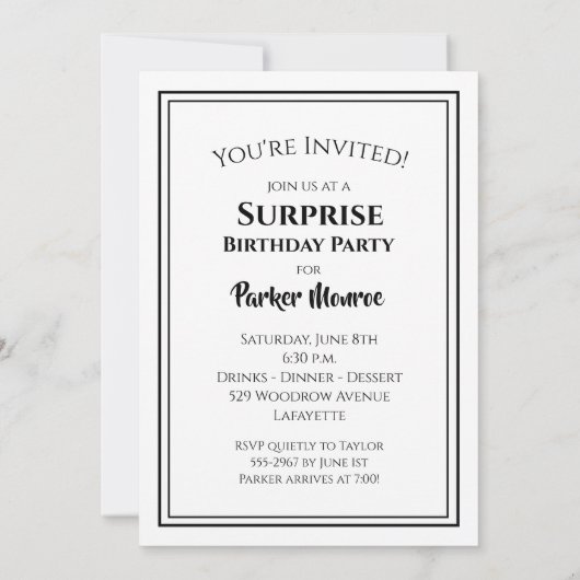 De Grote 70e Verjaardags Uitnodigingen (Achterkant)