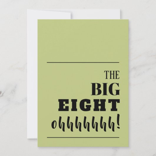 De GROTE 80-daagse uitnodigingen (Voorkant)