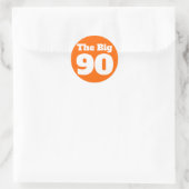 De Grote 90 Oranje Verjaardag Ronde Sticker (Tas)