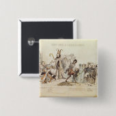 De grote academische competitie vierkante button 5,1 cm (Voorkant /achterkant)