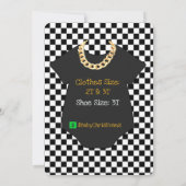 De grote| Afro Hip Hop Baby Retro Birthday Kaart (Achterkant)