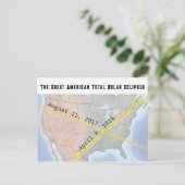 De Grote Amerikaanse Verduistering 2017 en 2024 Ka Briefkaart (Staand voorkant)