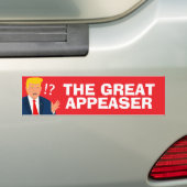 De Grote Appelaar Grappig Anti Trump Bumpersticker (Op auto)