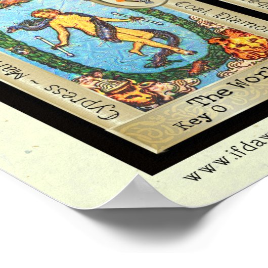 De grote Arcana van de Tarot [5] Poster (Hoek)