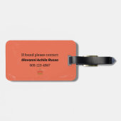 De grote arcanatarotkroon van de keizer bagagelabel (Achterkant horizontaal)