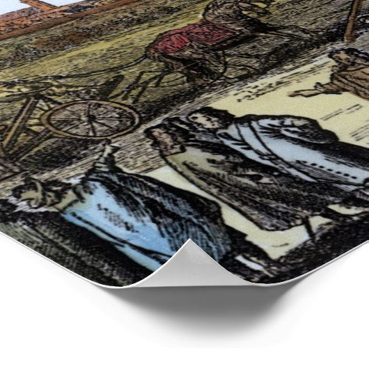 De grote astronomische telescoop poster (Hoek)