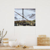 De grote astronomische telescoop poster (Keuken)