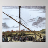 De grote astronomische telescoop poster (Voorkant)