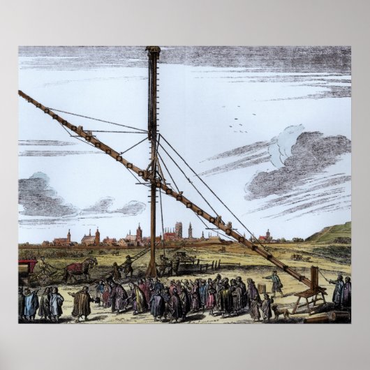 De grote astronomische telescoop poster (Voorkant)