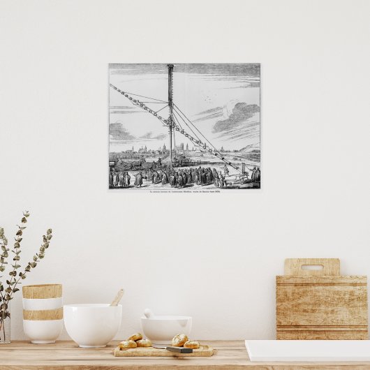 De grote astronomische telescoop poster (Keuken)