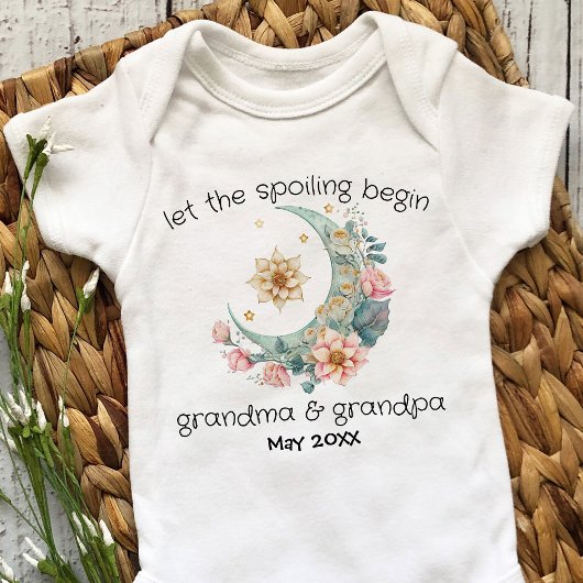De Grote Baby van Oma kondiging Gepersonaliseerd Romper