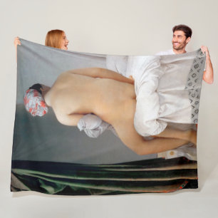 De grote bader (gezeten vrouw), Dominique Ingres Fleece Deken
