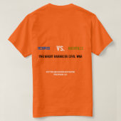 De Grote Barbecue Burgeroorlog T-shirt (Design achterkant)