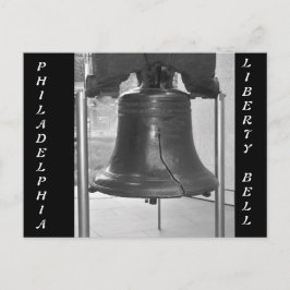 DE GROTE BELLEN VAN PHILADELPHIA ZWARTE EN WITTE BRIEFKAART