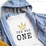 DE GROTE | Beruchte 90's 1e verjaardagsfeestje<br><div class="desc">Vier je kleintje wiens komst BIGGIE,  BIGGIE BIGGIE! Omarm de 90's hiphop en rap nostalgie met dit unieke en volledig aanpasbare kids birthday t-shirt - met een gouden kroon en leuke stoere typografie.</div>