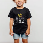 DE GROTE | Beruchte 90's 1e verjaardagsfeestje<br><div class="desc">Vier je kleintje wiens komst BIGGIE,  BIGGIE BIGGIE! Omarm de 90's hiphop en rap nostalgie met dit unieke en volledig aanpasbare kids birthday t-shirt - met een gouden kroon en leuke stoere typografie.</div>