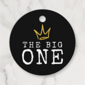 DE GROTE | Beruchte 90's 1e verjaardagsfeestje Bedankjes Labels (Voorkant)