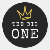 DE GROTE | Beruchte 90's 1e verjaardagsfeestje Ronde Sticker (Voorkant)