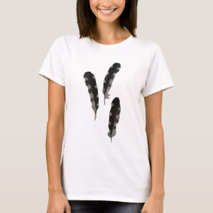 De grote Bevlekte T-shirt van de Veren van de
