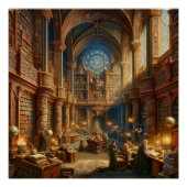 De Grote Bibliotheek van de Verlichting Perfect Poster (Voorkant)