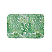 De grote bladeren van palmbomen en monstera badmat (Voorkant)