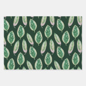 De grote bladeren van palmbomen en monstera inpakpapier vel (Voorkant 2)