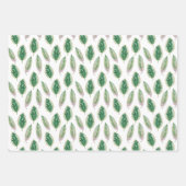 De grote bladeren van palmbomen en monstera inpakpapier vel (Voorkant 3)