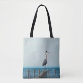 De grote blauwe Heron Tote Bag (Voorkant)