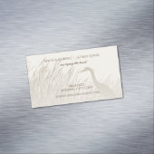 De grote blauwe Heron trouwe bruiloft, behalve de  Magnetisch Visitekaartje (Voorbeeld)