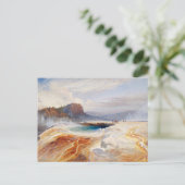 De grote blauwe lente van het Lower Geyser Basin Briefkaart (Staand voorkant)