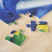 De grote blauwe paarden van Franz Marc Legpuzzel (Zijkant)