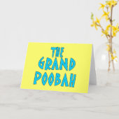 De grote Blauwe Producten van de Doopvont Poobah Kaart (Gele Bloem)