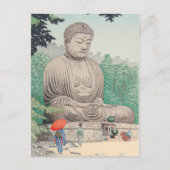 De Grote Boeddha in Kamakura FUJISHIMA TAKEJI Briefkaart (Voorkant)