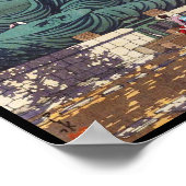 De Grote Boeddha in Kamakura Hasui Kawase hanga Poster (Hoek)