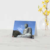 De Grote Boeddha: Kamakura, Japan Kaart (Gele Bloem)