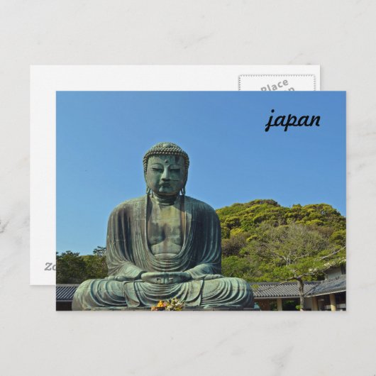 De Grote Boeddha van het Briefkaart Kamakura (Voorkant / Achterkant)