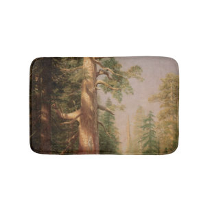 De grote bomen, Mariposa Grove, CA van Bierstadt Badmat