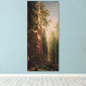De grote bomen, Mariposa Grove, CA van Bierstadt Canvas Afdruk (Insitu (Houten vloer))
