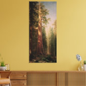 De grote bomen, Mariposa Grove, CA van Bierstadt Canvas Afdruk (Insitu (Woonkamer))