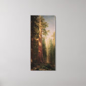De grote bomen, Mariposa Grove, CA van Bierstadt Canvas Afdruk (Voorkant)