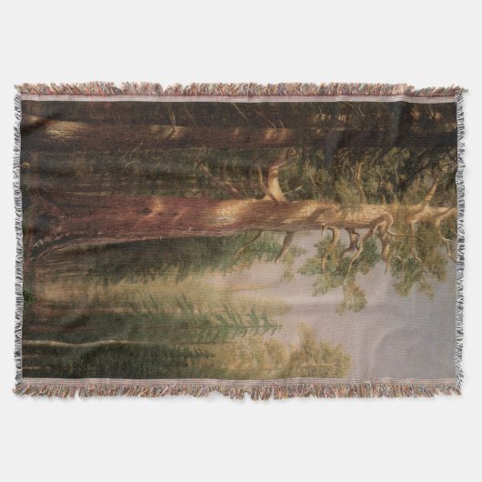 De grote bomen, Mariposa Grove, CA van Bierstadt Deken (Voorkant)